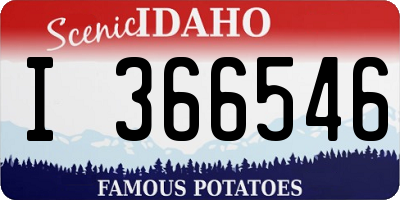ID license plate I366546