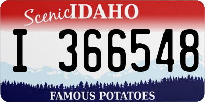 ID license plate I366548