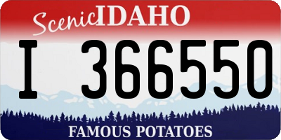 ID license plate I366550