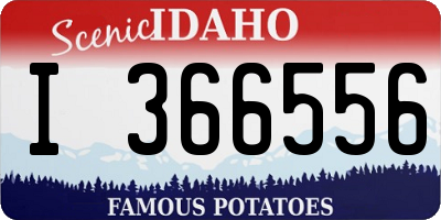 ID license plate I366556