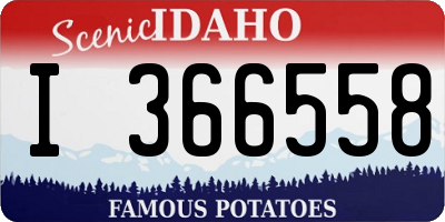 ID license plate I366558
