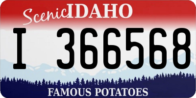 ID license plate I366568