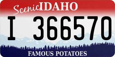 ID license plate I366570