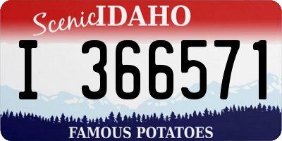 ID license plate I366571