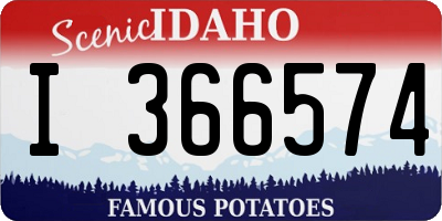 ID license plate I366574