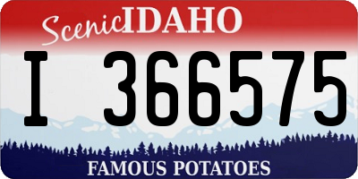 ID license plate I366575