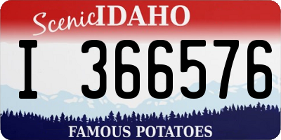 ID license plate I366576