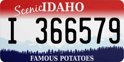 ID license plate I366579