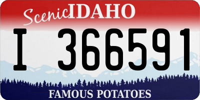ID license plate I366591