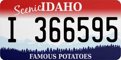 ID license plate I366595