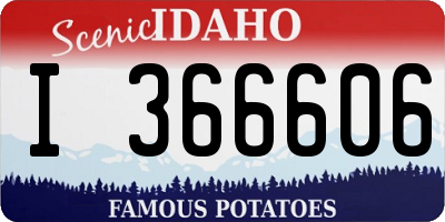 ID license plate I366606