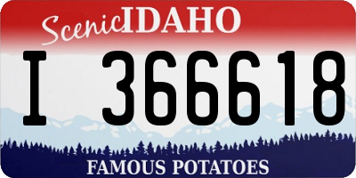 ID license plate I366618