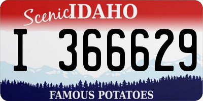 ID license plate I366629