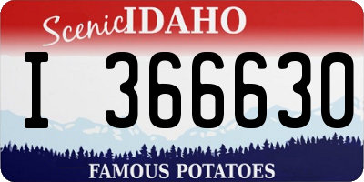 ID license plate I366630