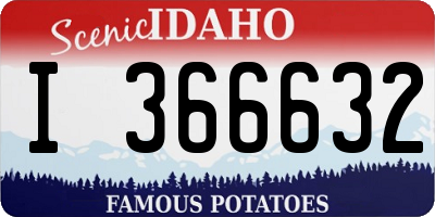 ID license plate I366632