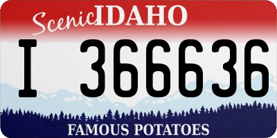 ID license plate I366636