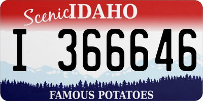 ID license plate I366646