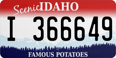 ID license plate I366649
