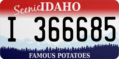 ID license plate I366685