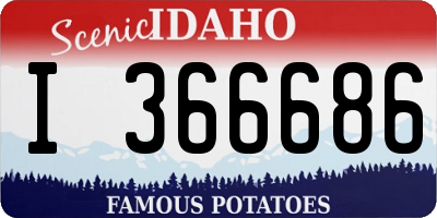ID license plate I366686