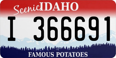 ID license plate I366691