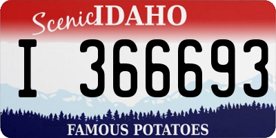 ID license plate I366693
