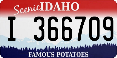 ID license plate I366709