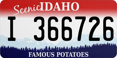 ID license plate I366726