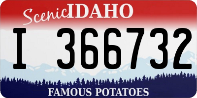 ID license plate I366732