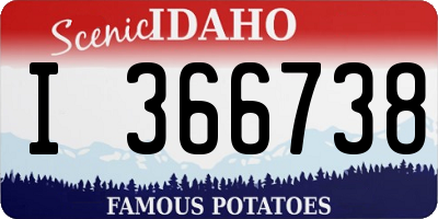 ID license plate I366738