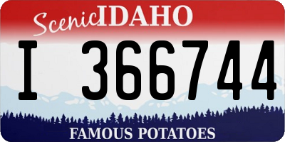 ID license plate I366744