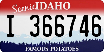 ID license plate I366746