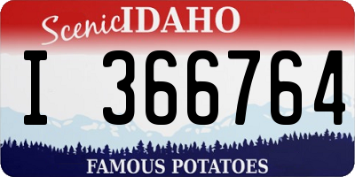ID license plate I366764