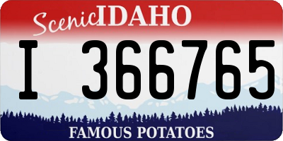 ID license plate I366765