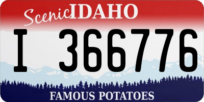 ID license plate I366776