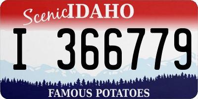 ID license plate I366779
