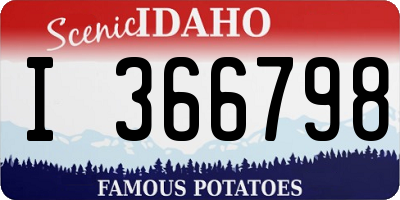 ID license plate I366798