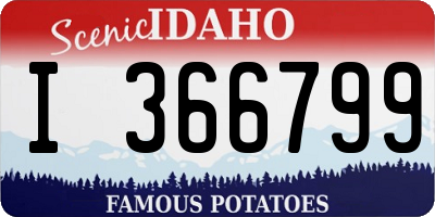 ID license plate I366799