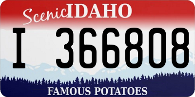ID license plate I366808