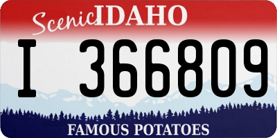 ID license plate I366809
