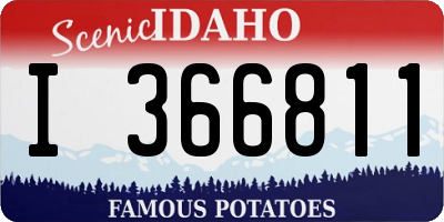ID license plate I366811