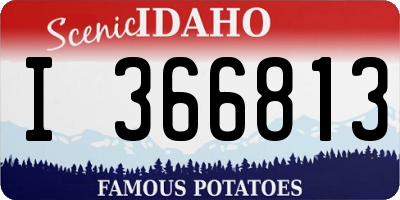 ID license plate I366813