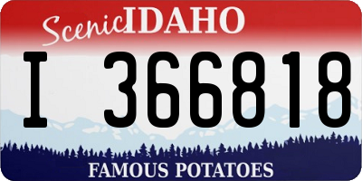 ID license plate I366818
