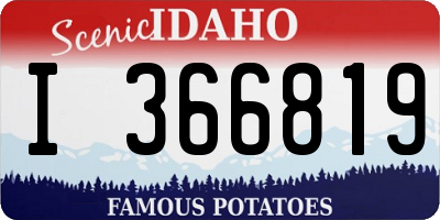 ID license plate I366819