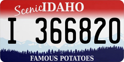 ID license plate I366820