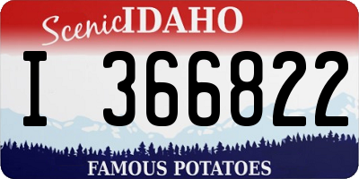 ID license plate I366822