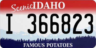 ID license plate I366823