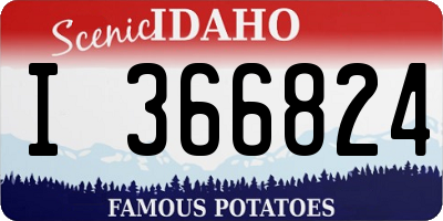 ID license plate I366824