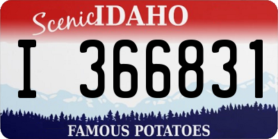 ID license plate I366831