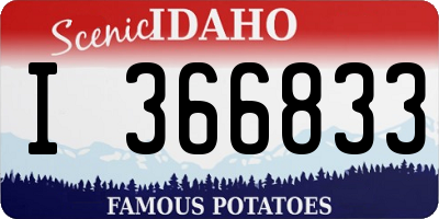 ID license plate I366833